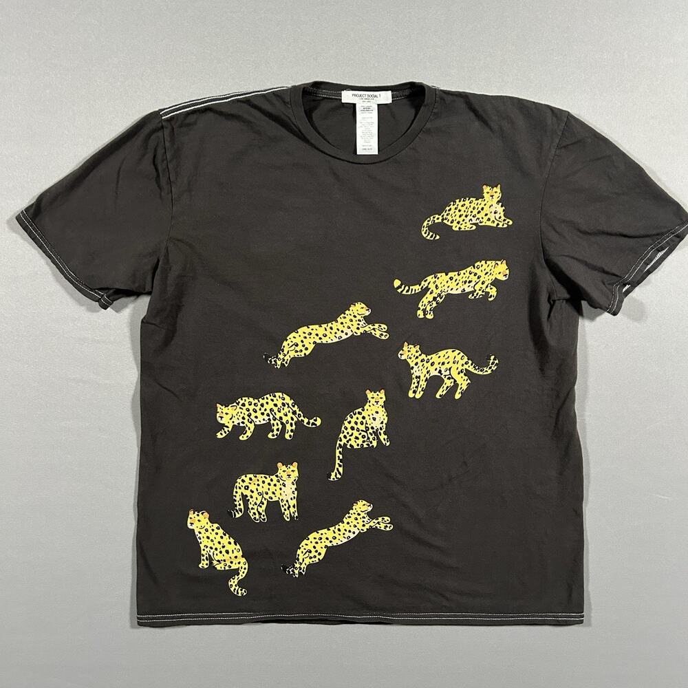 Luxury Soft Oversized 100% Cotton Leopard‎ Tee Project Social T Brown One Size